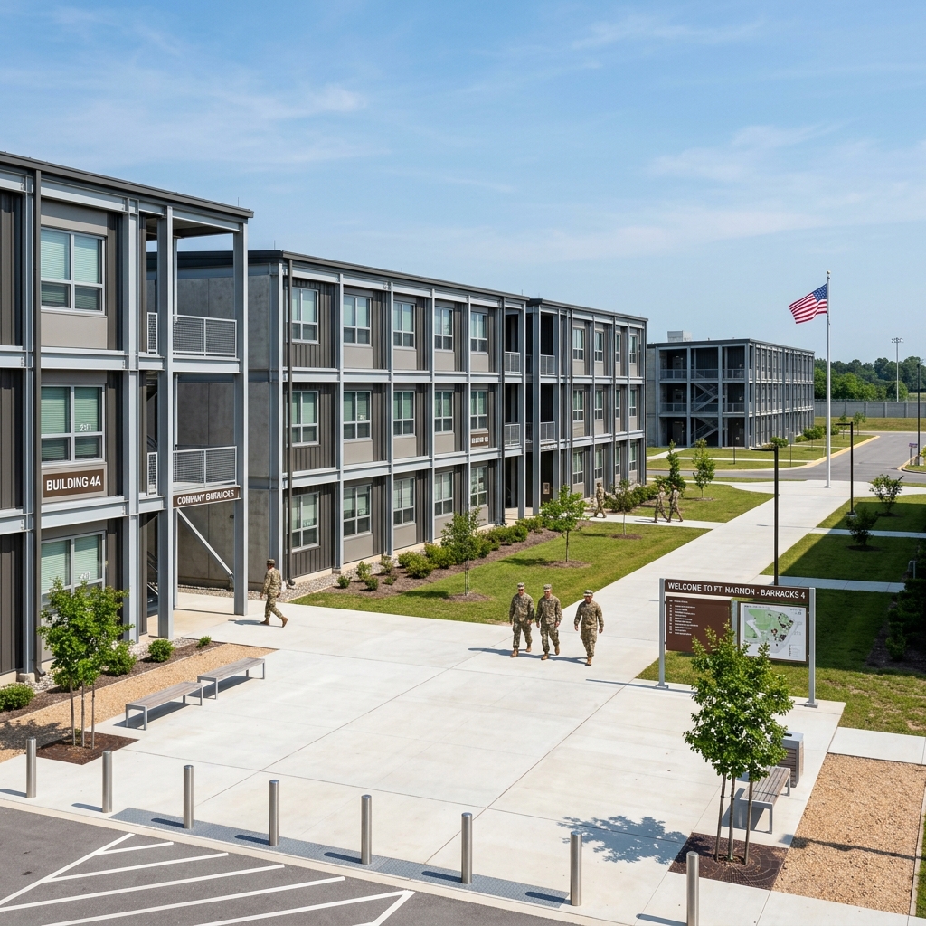 Army Barracks fabrication project