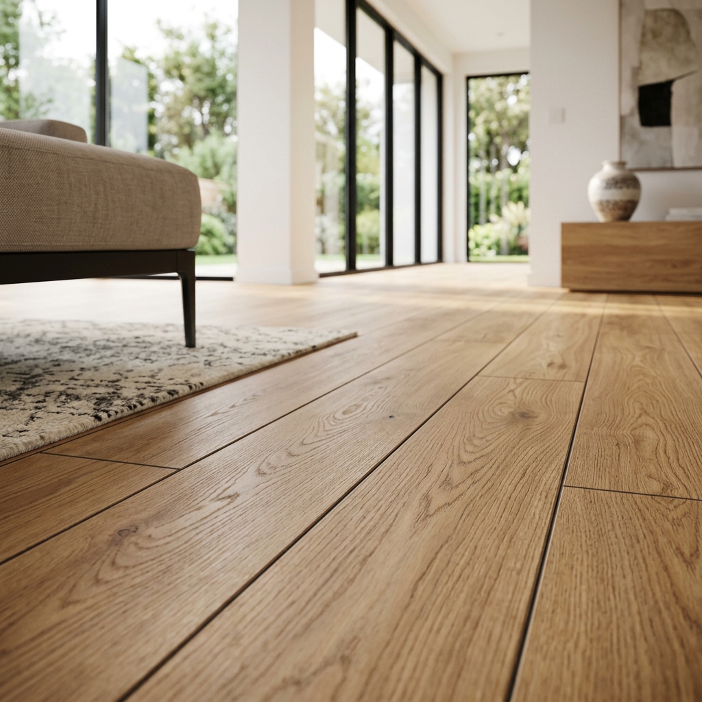 Warm texture laminate flooring installation